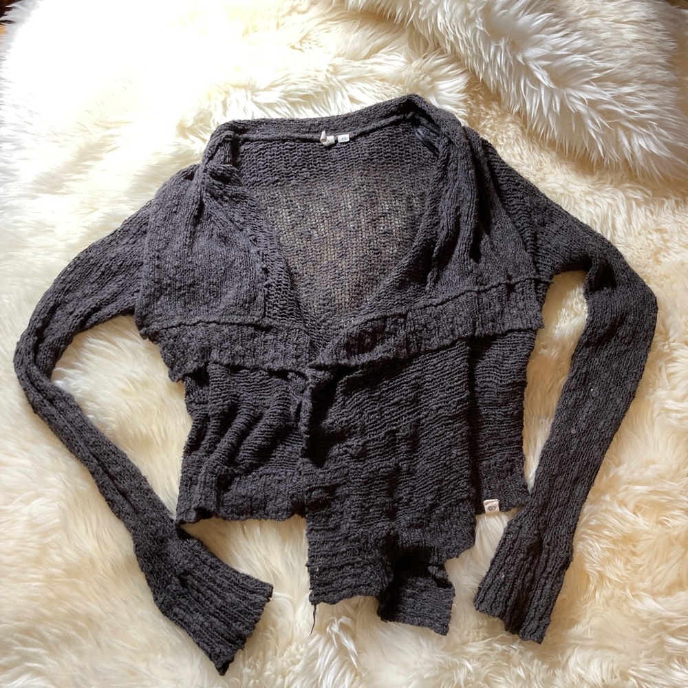 Rip Curl Cardigan Shawl Sweater Knit